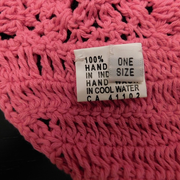 Pink Crochet Halter Top - One Size - Picture 5 of 6